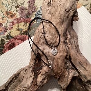 Sterling Silver Stamped Mini Heart charm